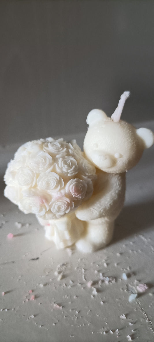 OSITO CON FLORES